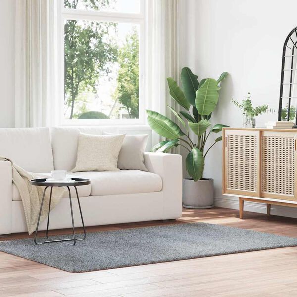 vidaXL Chlpat&yacute; koberec s vysok&yacute;m vlasom NAVARRA svetlosiv&aacute; 130x200cm