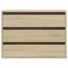vidaXL Rohov&aacute; komoda so z&aacute;suvkami sonoma 80x41x58 cm kompozitn&eacute; drevo