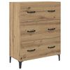 vidaXL Highboard Remeseln&yacute; dub 69,5 x 34 x 180 cm Kompozitn&eacute; drevo