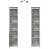 vidaXL Highboard Concrete Grey 37,5x35x180 cm Kon&scaron;trukčn&eacute; drevo