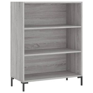 vidaXL Knižnica siv&aacute; sonoma 69,5x32,5x90 cm kompozitn&eacute; drevo