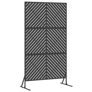 vidaXL Z&aacute;ves na zabezpečenie s&uacute;kromia 100 x 50 x 180 cm Oceľ Čierna