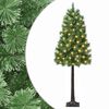 vidaXL Umel&yacute; Skl&aacute;pac&iacute; Vianočn&yacute; Stromček 120 cm 150 LED Tepl&aacute; biela