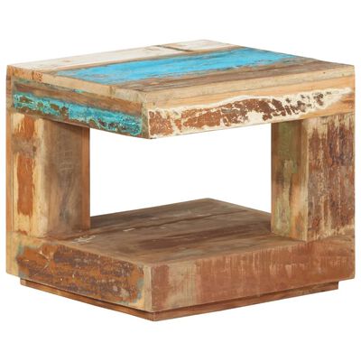 vidaXL Konferenčný stolík 45x45x40 cm masívne recyklované drevo