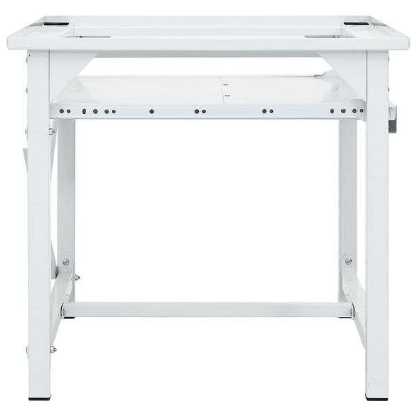 vidaXL Podstavec pod pr&aacute;čku s vys&uacute;vacou policou, biely