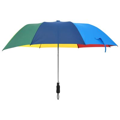 vidaXL Automatický skladací dáždnik viacfarebný 124 cm