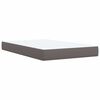 vidaXL Boxspring posteľ s matracom siv&aacute; 120x190 cm umel&aacute; koža