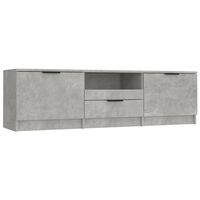 vidaXL TV stolík betónový sivý 140x35x40 cm spracované drevo