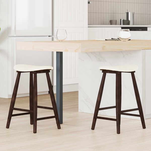 vidaXL Jed&aacute;lensk&eacute; stoličky 2 pcs Svetlohned&aacute; 46 x 37 x 63 cm