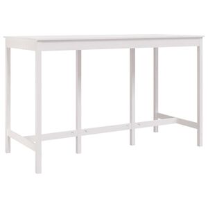 vidaXL Barov&yacute; stol&iacute;k biely 180x80x110 cm borovicov&yacute; mas&iacute;v