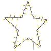 vidaXL Vianočn&eacute; osvetlenie Star Silhouette 80 LED di&oacute;d Tepl&aacute; biela