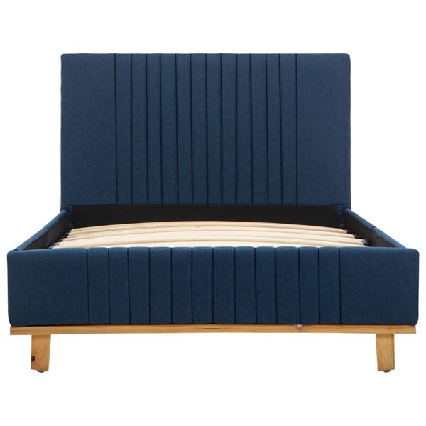 vidaXL Posteľn&yacute; r&aacute;m, modr&yacute;, l&aacute;tka 100x200 cm