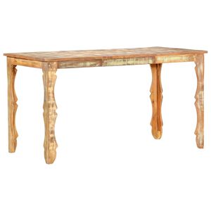 vidaXL Jed&aacute;lensk&yacute; st&ocirc;l 140x70x76 cm, recyklovan&yacute; mas&iacute;v