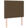 vidaXL Boxspring posteľ s matracom tmavohned&aacute; 90x190 cm l&aacute;tka