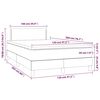 vidaXL Boxspring posteľ s matracom tmavohned&aacute; 120x200 cm l&aacute;tka