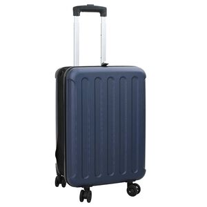 vidaXL Kufor so z&aacute;mkom Tmavo modr&aacute; 34 x 23 x 55.5 cm ABS plast