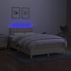 vidaXL Boxspring posteľ s matracom a LED kr&eacute;mov&aacute; 120x190 cm l&aacute;tka