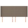 vidaXL Čelo postele so z&aacute;hybmi sivohned&yacute; 163x16x118/128 cm l&aacute;tka