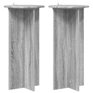 vidaXL Stojan na rastliny 2 pcs Siv&aacute; sonoma 40 x 40 x 80 cm