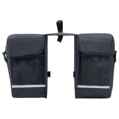 vidaXL Dvojitá cyklistická taška na držiak vodotesná 35 l čierna