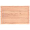vidaXL Stolová doska svetlohnedá 100x60x(2-6)cm ošetrený masív hrany