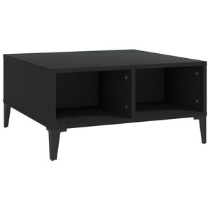 vidaXL Konferenčn&yacute; stol&iacute;k čierny 60x60x30 cm drevotrieska