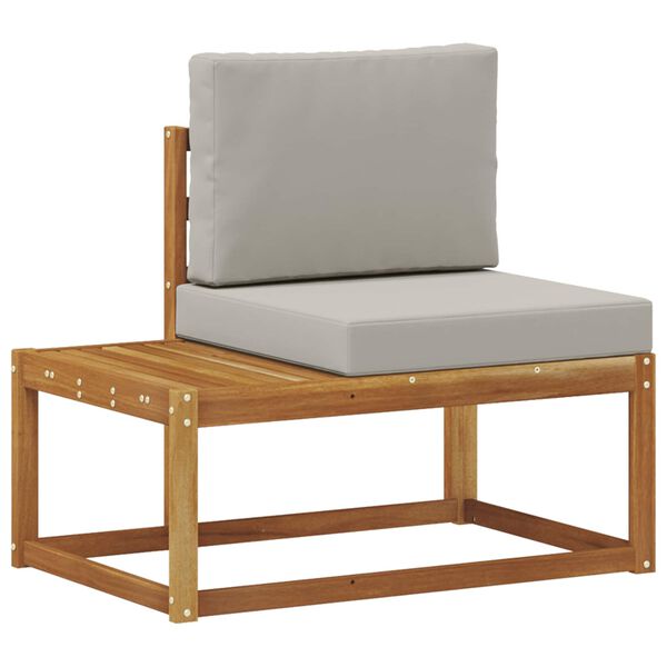 vidaXL Vonkaj&scaron;ia koncov&aacute; pohovka 2 Kus Pr&iacute;rodn&aacute; a svetlosiv&aacute;