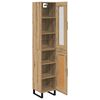 vidaXL Highboard Remeseln&yacute; dub 34,5 x 34 x 180 cm Kompozitn&eacute; drevo