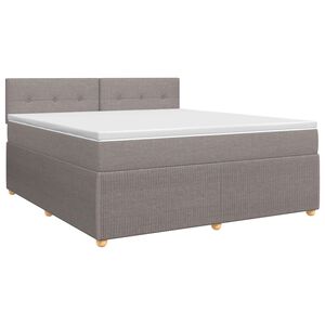 vidaXL Posteľ boxspring s matracom Sivohned&aacute; 140 x 190 cm L&aacute;tka