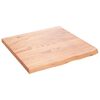 vidaXL K&uacute;peľňov&aacute; doska bledohned&aacute; 60x60x(2-4) cm o&scaron;etren&yacute; mas&iacute;v
