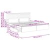 vidaXL &Uacute;ložn&aacute; posteľ so z&aacute;suvkou Biela 180 x 200 cm Kompozitn&eacute; drevo
