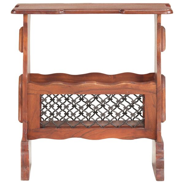 vidaXL Stojan na časopisy 50x30x53 cm mas&iacute;vne ak&aacute;ciov&eacute; drevo