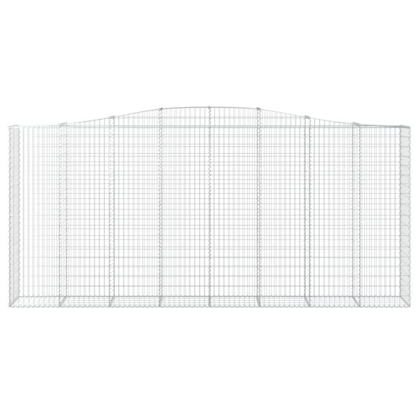 vidaXL Obl&uacute;kov&eacute; gabi&oacute;nov&eacute; ko&scaron;e 6ks 400x50x180/200cm pozinkovan&eacute; železo