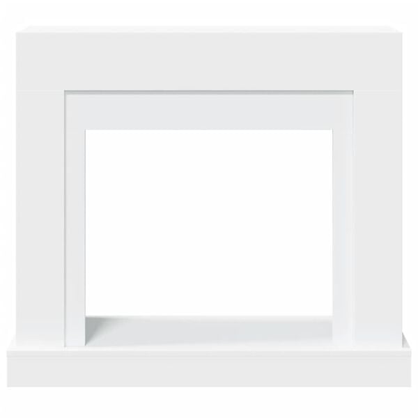 vidaXL Obloženie krbu biele 100x30x87,5 cm kompozitné drevo