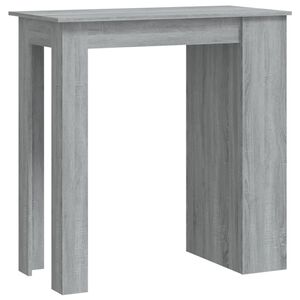 vidaXL Barov&yacute; st&ocirc;l+reg&aacute;l, siv&aacute; sonoma 102x50x103,5cm kompozitn&eacute; drevo