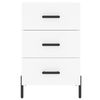 vidaXL Nočný stolík biely 40x40x66 cm kompozitné drevo