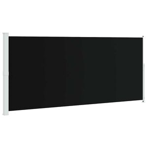 vidaXL Zaťahovacia bočn&aacute; mark&iacute;za na terasu 220x500 cm čierna