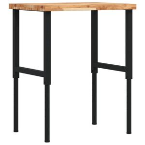 vidaXL Pracovn&yacute; st&ocirc;l 80x60x(73-99,5) cm mas&iacute;vna ak&aacute;cia obdĺžnik