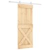 vidaXL Posuvn&eacute; dvere Pr&iacute;rodn&aacute; a biela 80 x 210 cm