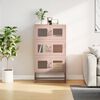 vidaXL Highboard Pink 68x39x123 cm Oceľ