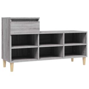 vidaXL Botn&iacute;k siv&yacute; dub sonoma 102x36x60 cm spracovan&eacute; drevo