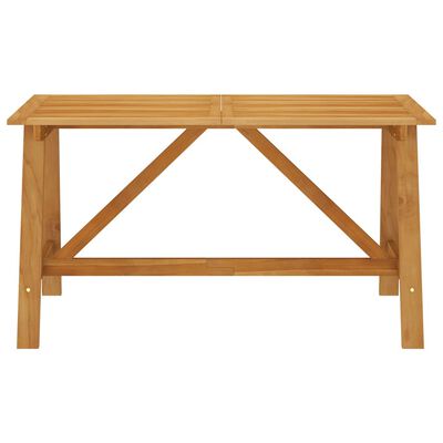 vidaXL Záhradný jedálenský stôl 140x70x73,5 cm masívne akáciové drevo
