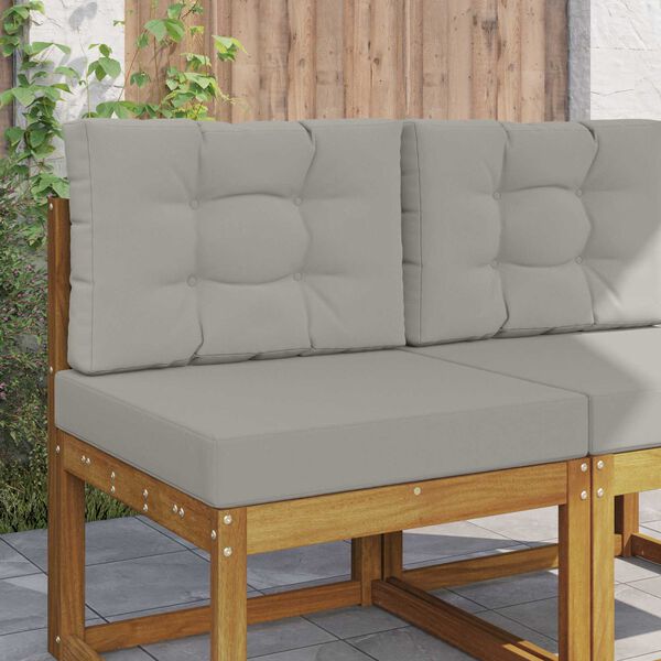 vidaXL Vank&uacute;&scaron; na vonkaj&scaron;iu pohovku 2 pcs Biely Polyester