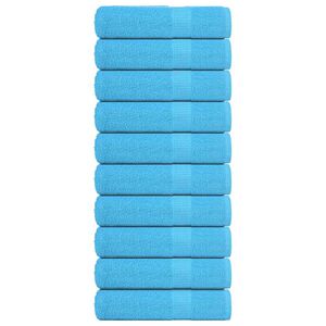 vidaXL Utierky na ruky FROGN 10 ks tyrkysov&eacute; 50x100 cm 360 g/m&sup2;