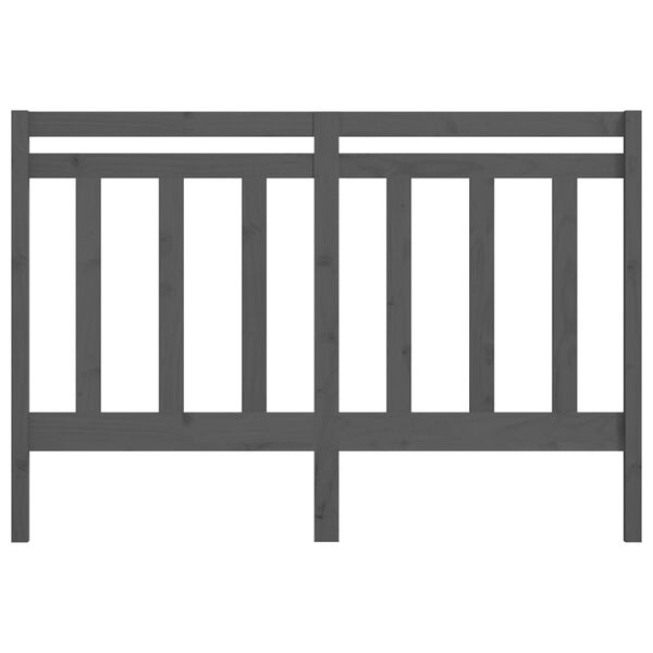 vidaXL Čelo postele sivé 156x4x100 cm masívna borovica