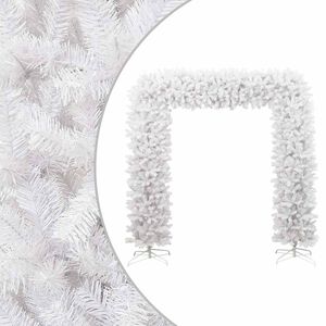 vidaXL Vianočn&yacute; obl&uacute;k biely 240 cm