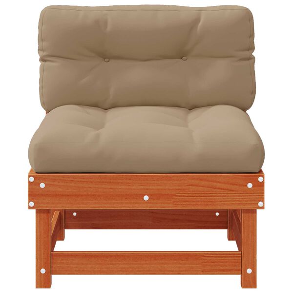 vidaXL Stredn&yacute; gauč do z&aacute;hrady Mas&iacute;vna borovica Voskov&aacute; Hned&aacute;