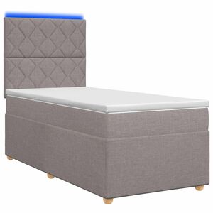 vidaXL Posteľ boxspring s matracom Sivohned&aacute; 80 x 200 cm L&aacute;tka
