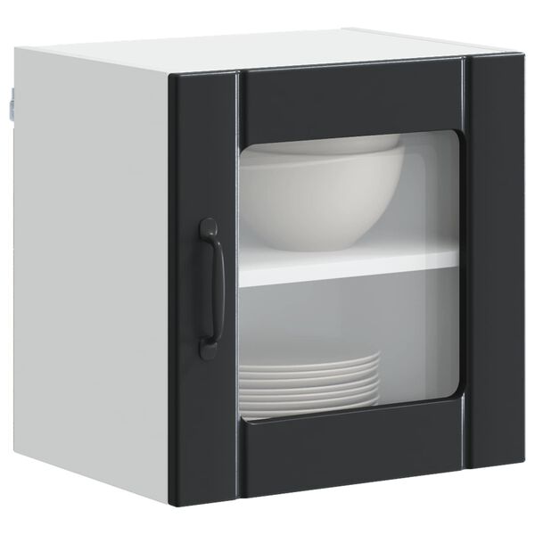 vidaXL Kuchynsk&aacute; skriňa 2 pcs Čierna 40 x 31 x 40 cm Kompozitn&eacute; drevo