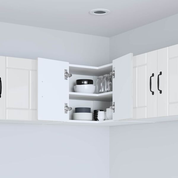 vidaXL Kuchynsk&aacute; skriňa Vysok&yacute; lesk bielej 57 x 57 x 40 cm